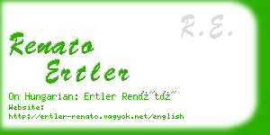 renato ertler business card